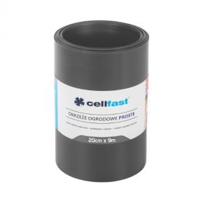 Cellfast Ágyásszegély 20cm x 9m grafit (egyenes)