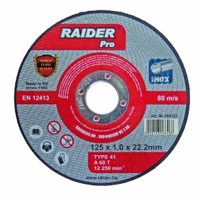 Raider Pro Fémvágó tárcsa 125x1x22,2mm Inox